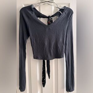 FP Long Sleeve V-Neck Top